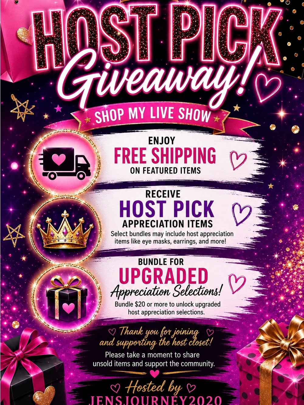 Host Pick Giveaway unlock 🔓 Free shipping details below 👇
